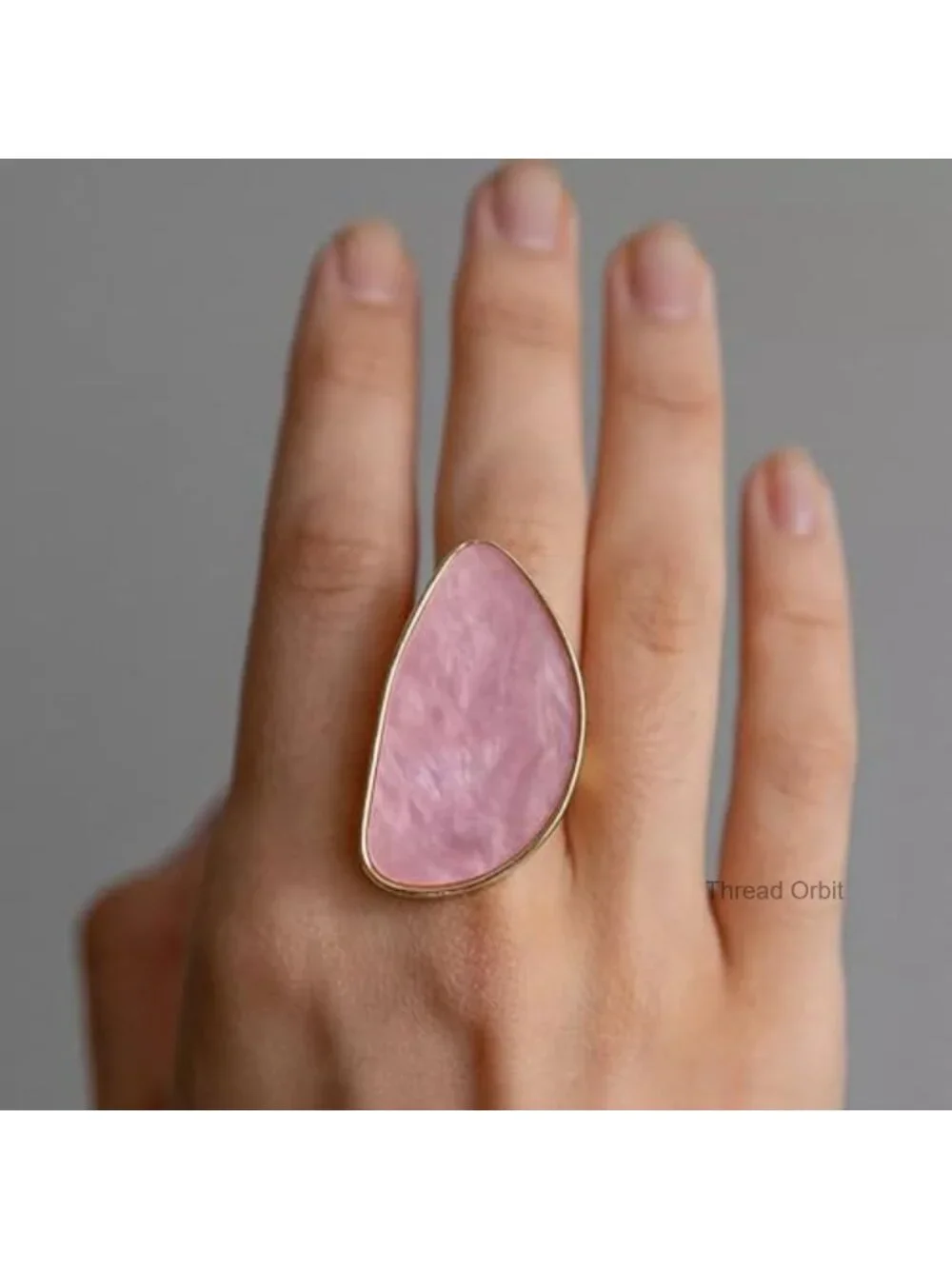 Irregular Geometric Adjustable Ring Statement Jewelry Minimalist
